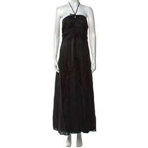 DISSH Black Linen maxi dress US 10
